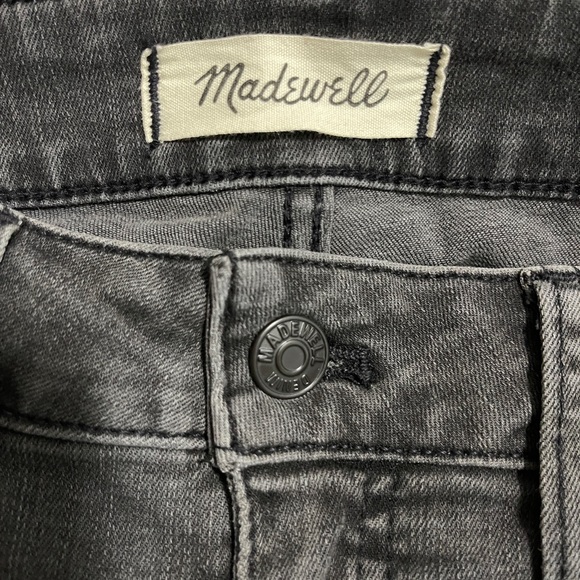 Madewell Jeans Size 27 Ash Black Curvy High Rise Skinny Distressed Denim Bottoms - Picture 7 of 13